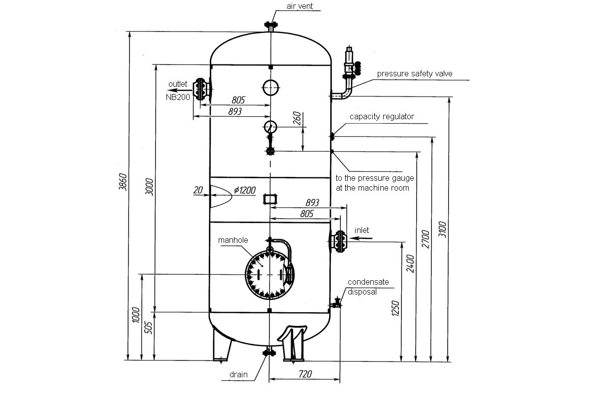 Oxygen receiver drawing