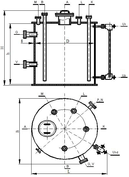 Vertical apparatus VPP without cooil drawing