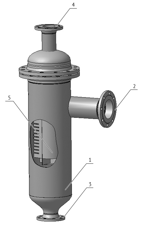 Gas separator GS drawing