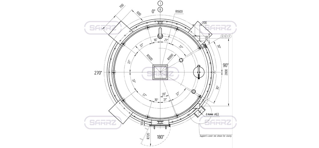 Nozzles location