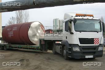 Steel vertical tank delivery