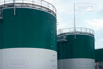 Vertical tanks for bitumen storage