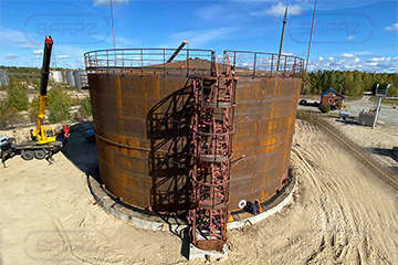 Tank farm for diesel fuel storage in the Khanty-Mansijsk Autonomous District