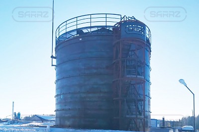 Vertical tank for bitumen in the Nizhni Novgorod Region