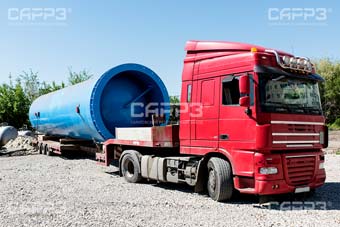 Receivers delivery to the operating site by vehicular transportation