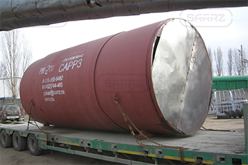 Steel structures of the vertical tank for bitumen storage manufacture