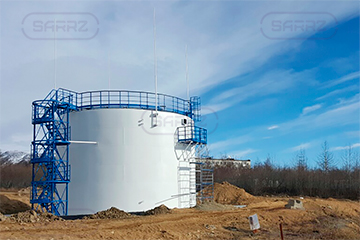 Vertical steel tanks VST-1000 for jet fuel in Magadan