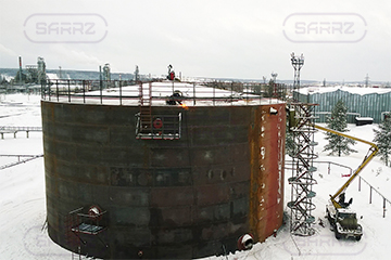 Vertical steel tank 5000 m3 in Ukhta