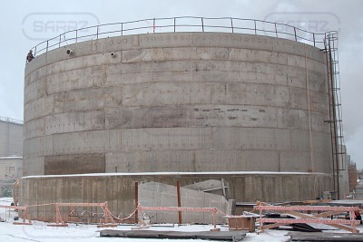 Tank farm construction in Bratsk